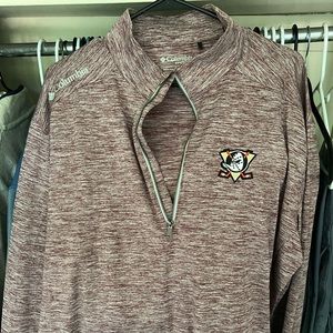 Anaheim Ducks Columbia Golf quarter zip (Large)